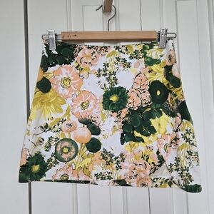 Floral Mini skirt XS